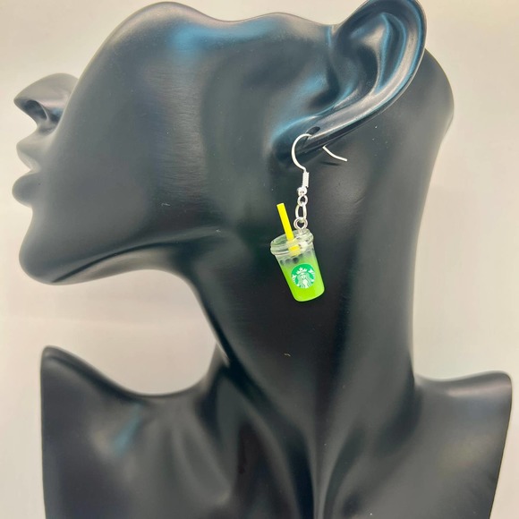 Starbucks Earrings - Boba Beads Earrings - Drink Earrings - Milk Tea Earrings - Picture 6 of 10